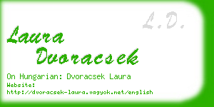 laura dvoracsek business card